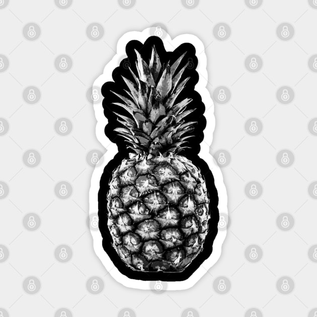 Hipster pineapple Sticker by NineBlack